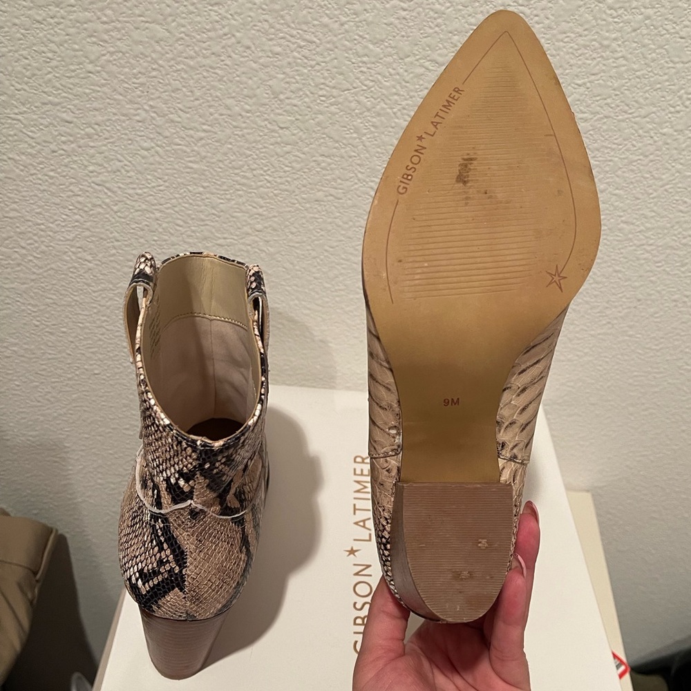 Like New Gibson Latimer Snake Print Booties - image 6